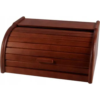 chlebník MALÝ BUCHTOVÝ CHLEBNÍK Z BUKOVÉHO DŘEVA TMAVÝ FLORINA 32X25X16 CM