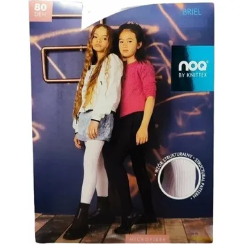 NOQ BY KNITTEX Dívčí Punčocháče BRIEL DEN 80 vel. 134-140 bílé