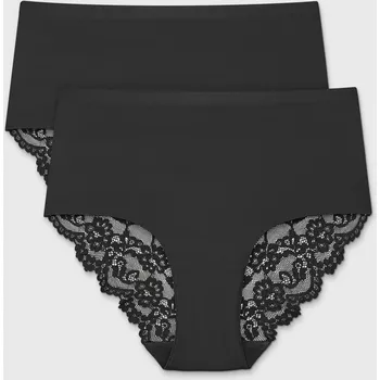 Kalhotky 2PACK Klasické kalhotky Simple Lace se zvýšeným pasem