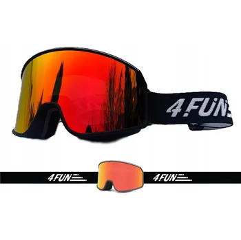 LYŽAŘSKÉ / SNOWBOARDOVÉ BRÝLE 4Fun ŠPANĚLSKÁ ORANŽOVÁ