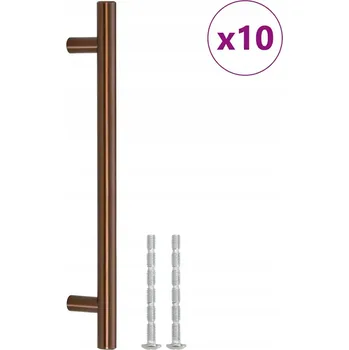 Obraz Nábytkové úchytky T 224x32 mm bronzová nerezová ocel, 10 ks