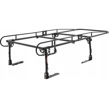 Žebřík SucceBuy Střešní box 356x146x86CM, nosnost 454KG, nastavitelná délka 110-160CM