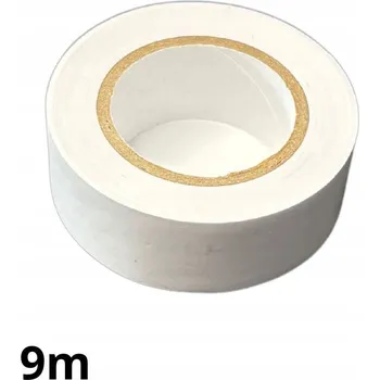 Izolační páska HOROZ Elektroizolační Izolační Páska s Kaučukovým Lepidlem 19mm x 9m Bílá