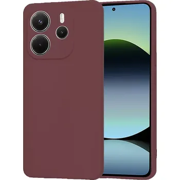 Pouzdro na mobilní telefon Kryt Xiaomi Redmi Note 14 4G, Techsuit SoftFlex - plum red