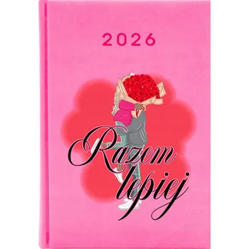 Kalendář Knižkový kalendář 2026 A5 FunnyCase růžový