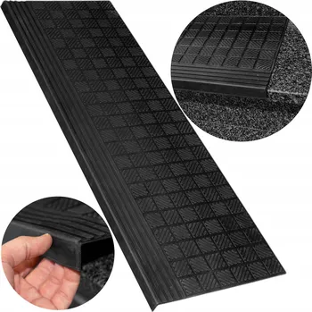 NÁŠLAPY NA SCHODY KOSTKA PROTISKLUZOVÉ GUMOVÉ UNIVERZÁLNÍ SCHŮDKY 25X75 CM