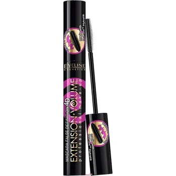 Řasenka Eveline Extension Volume Mascara Řasenka 4D Zahušťující černá