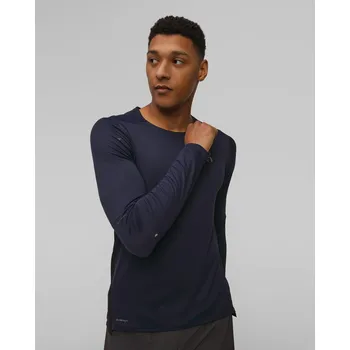 Pánské tričko Pánské Tričko S Dlouhými Rukávy On Running Performance Long-t V Tmavě Modrém A Černém Barevném Provedení 1me10240516-navy-black