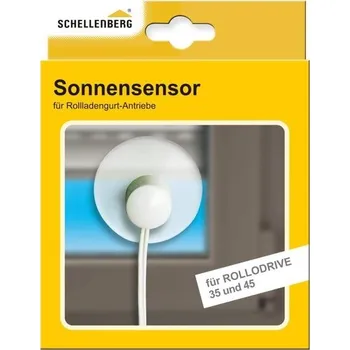 Roleta Sluneční senzor Schellenberg 22746 pro roletový navíječ pásu ROLLODRIVE 35 a 45, roleta se zavře