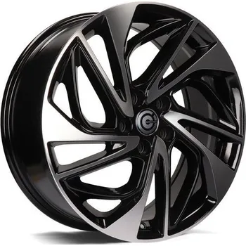 Alu kolo Carbonado Alu Kola Carbonado ATLANTIC 7.5x19 5x114.3 ET51 Black Front Polished 73.1