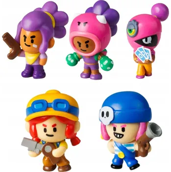 Figurka BRAWL STARS DOBRODRUZI SADA 5 X FIGURKA ROSA JESSIE PENNY SHELLY TARA