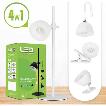 Lampička LED Stolní Lampa Akumulátorová USB-C CCT Magnetická 4v1 1200mAh bílá