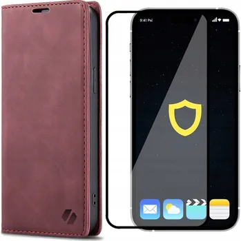 Pouzdro na mobilní telefon Flipové pouzdro Spacecase pro Apple iPhone 14 Pro červené