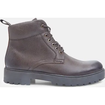 Dámská zimní obuv Baťa kotníková kožená šněrovací obuv pro muže hnědé, vel. 41