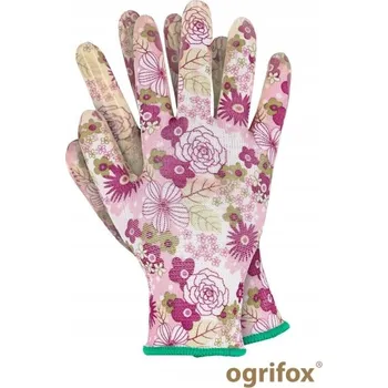 Pracovní rukavice Nitrilem potažené rukavice Ogrifox 0X-POLIFLOWER MC vel. 8 - M 1 pár
