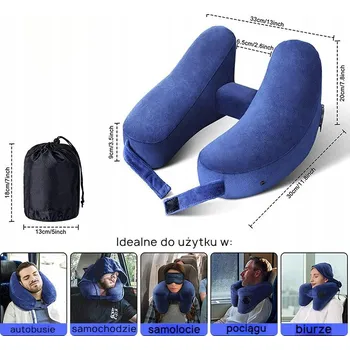 Polštář Polštář cestovní polštář pod krk, relaxační, ergonomický, do letadla i auta