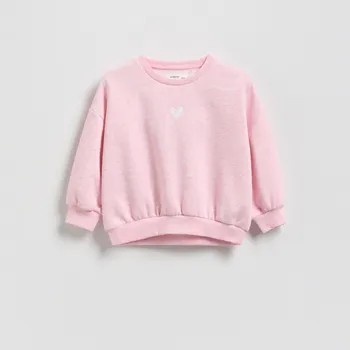 Dívčí mikina Reserved - Mikina s výšivkou - růžová - 311FA-30M - 311FA-30M-104