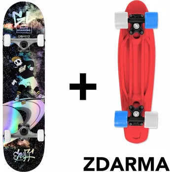 Skateboard Enuff - Skully Hologram Black 7,75" / 7,25" - skateboard Šířka desky: 7,25" - 18,4 cm