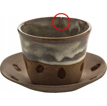 Šálek na espresso keramická 60 Ml s podšálkem Ruční práce