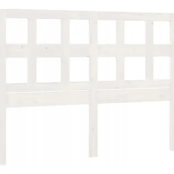 Čelo postele dřevěné borovicové bílé 165,5 x 4 x 100 cm