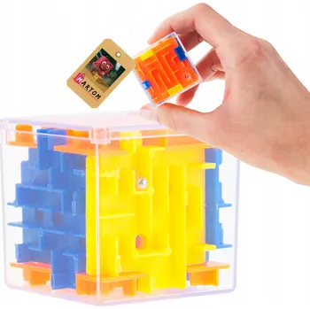 Hlavolam LABYRINT PROPLÉTÁNÍ KOSTKA HRA HRAČKA DOVEDNOSTNÍ LOGICKÁ KAPESNÍ