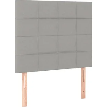 Čelo postele sametové nastavitelné tmavě šedé 90x5x118/128 cm