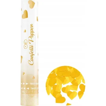 Party dekorace Střílecí tuba Svatební Hostina Vystřelovací konfety Narozeniny srdce Zlaté Svatba 30 cm