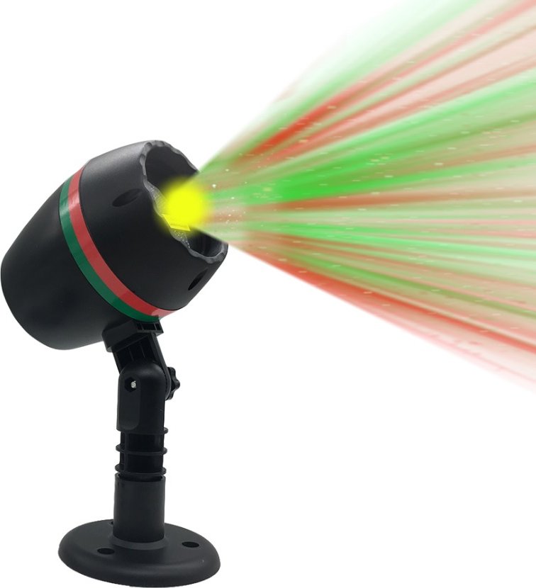 Bezdoteku LED vánoční laser červená zelená projektor RG, iPRO, 5W, červená zelená