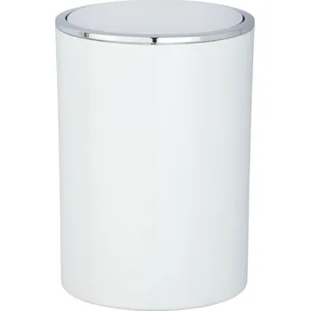 Odpadkový koš Plastový koupelnový koš Wenko 5 l bílý