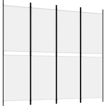 Paraván Paraván skládací bílý 200x180 cm
