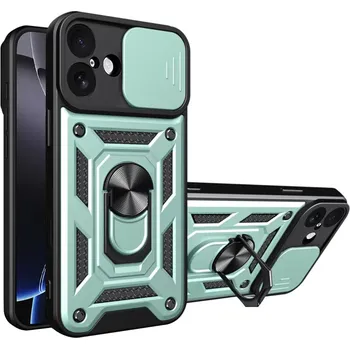 Pouzdro na mobilní telefon Kryt iPhone 17, Techsuit CamShield Pro green