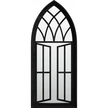 Zrcadlo Zrcadlo černé 70 x 30 cm, efekt rzi, železo, sklo