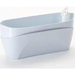 Plastia Samozavlažovací truhlík Doppio šedomodrá