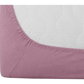 Prostěradlo TEXTILOMANIE Jersey EXCLUSIVE růžové 160 × 200 cm