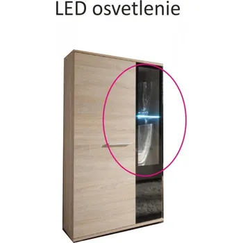 Obývací stěna Led osvětlení bílé univerzální 2ks