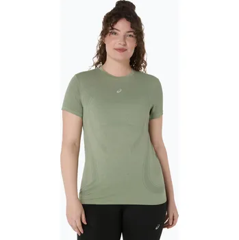 Dámské oblečení Dámské běžecké tričko ASICS Seamless monument blue/whisper green