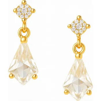 Náušnice Stříbrné zlacené náušnice Bolivie