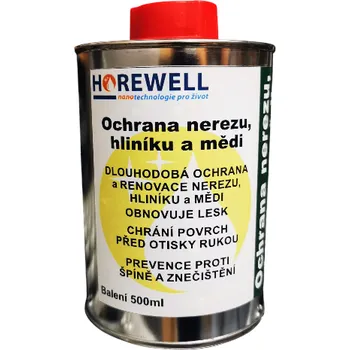 Horewell nano ochrana nerezu 0,5 l + Dárek Nano houbička na čištění nečistot