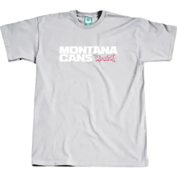 Pánské tričko Montana T-Shirt Typo Logo Grey