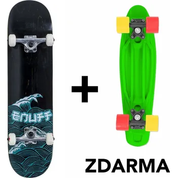 Skateboard Enuff - Big Wave Black/Blue 8" - skateboard