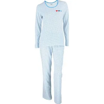 Pánské pyžamo Pleas Dámské pyžamo dlouhé bílá XL (183866-100-044)