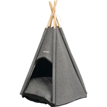 zoofari® Škrabadlo s odpočívadlem / Závěsná síť / Týpí pro domácí zvířata (týpí)