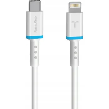 Datový kabel Kabel Reinston USB-C - Apple Lightning 1,2 m bílý