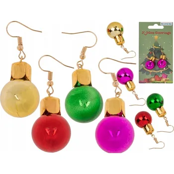Vánoční dekorace Vánoční Náušnice Vánoční Baňky Sada 2 kusů na Vánoce