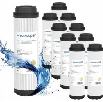 Filtrace vody Wessper filtr na vodu odželezovací 10" vložka odstraňuje železo 10 ks filtrace