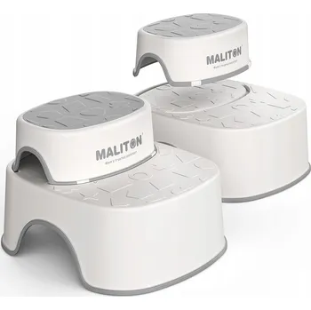 Stolička Dětská Stolička 2-Stupňová Protiskluzová k Umyvadlu Sada 2 Kusů