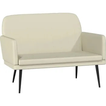 Zahradní lavice Luxusní krémová lavice 107x80x81 cm