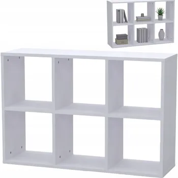 Knihovna Regál Luis 100 cm x 67,4 cm x 30 cm bílý