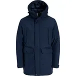 Velká pánská bunda s kapucí parka Jack & Jones 12279797 tmavě modrá (5XL)