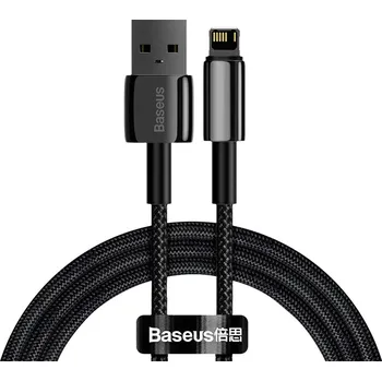 Baseus CALWJ-01 Tungsten Gold Kabel Lightning 2.4A 1m Black